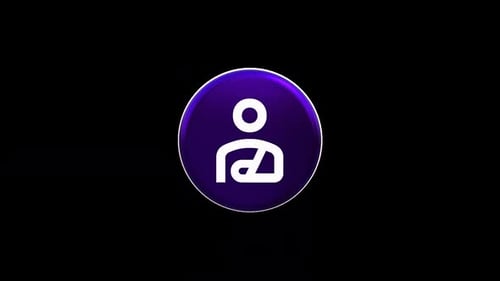 3D Rotating Medical Icon: Person with Broken Arm