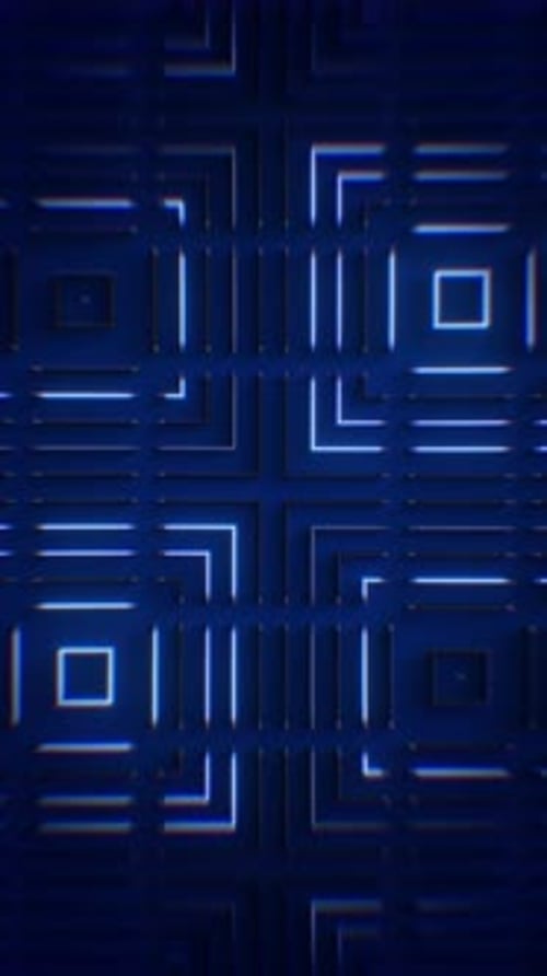 Neonblaue Lichtstreifen 08