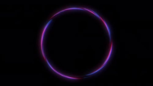 Circle energy effect. Abstract Swirl ring and energy. Circle Neon energy ring. Space energy hole.