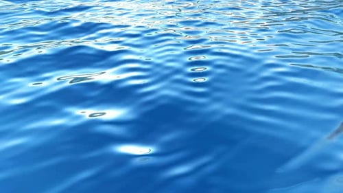 Blue Water Waves with Sky Reflection, Exclusive, Beautiful Background, Sea, Nature, Ocean