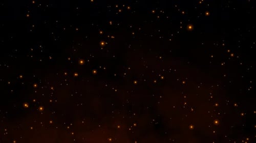 Hintergrundschleife mit Feuerfunkenpartikeln