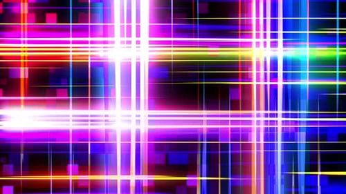 Geometric tech neon line background
