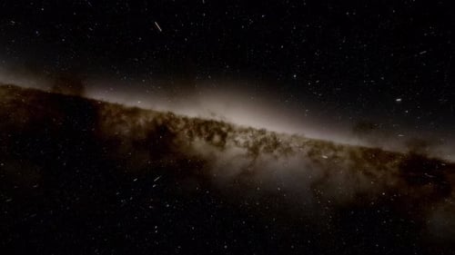 Experience a Mesmerizing View of the Universes Edge A Stunning Galaxy Surrounded By Countless Stars
