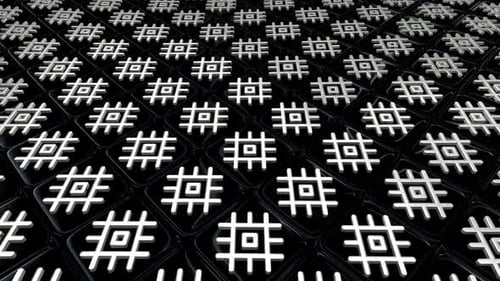 AdLuxury Background with Floating Black Cubes, White Figures, 3D Render, Reflection, Exclusivei003