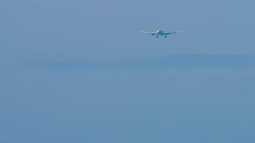 Jet Plane Approaching Landing