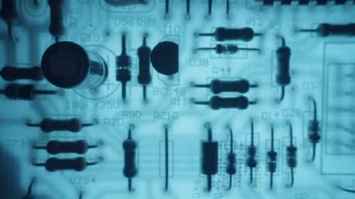 Electronic PCB Printed Circuit Board Digital Abstract Background Electrical Scheme Technology