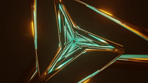 Un fondo de VJ futurista y dinámico con fascinantes patrones de neón parpadeantes y giratorios en un