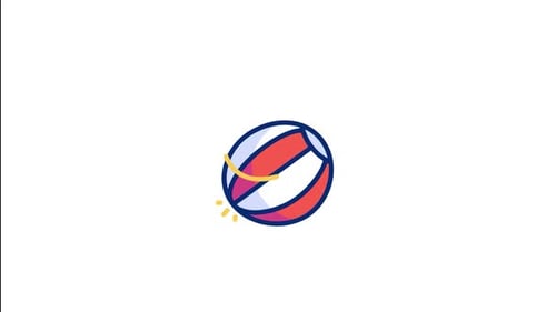 Animiertes Ballsymbol