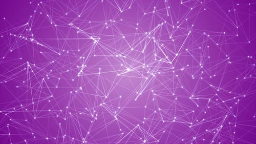 Purple Plexus Futuristic Technology Background Loop V5
