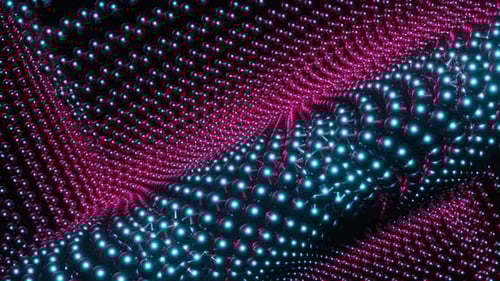 Bright Neon Balloon Rolls in a Seamless Loop