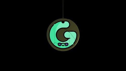 Abstract Letter G Logo Reveal Animation