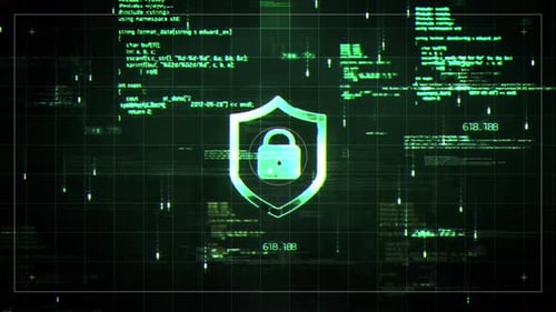 Glitch Hud Satelite Style Hologram Video