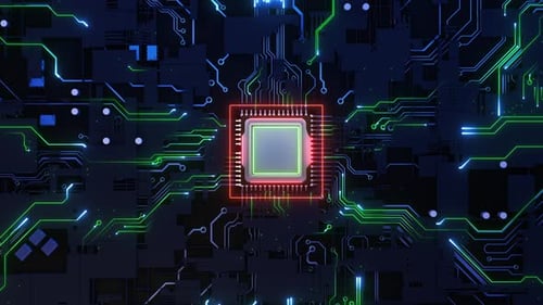 Halbleiter und Leiterplatte Digital Tech Bg Elektronik und Computertechnik Konzept Chip und