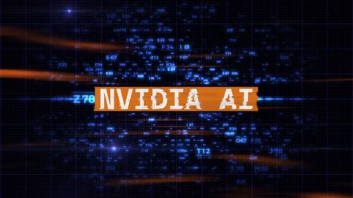 Futuristic Digital Data Grid Text Reveal