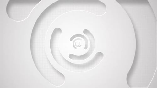 Abstract White Geometric Spiral Loop Background