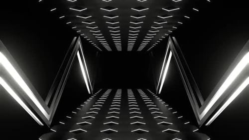 White Futuristic Abstract Moving Background Vj Loop In HD