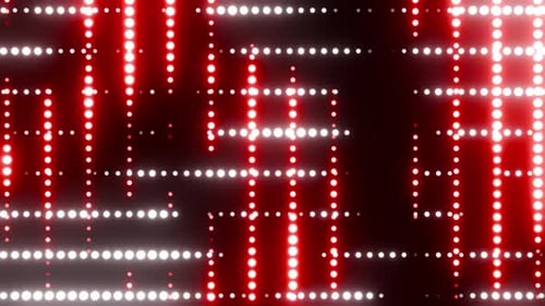 Doubled Colored Red With Cold White Vj Loop Background For Show