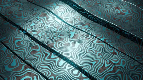 Cyan And Gray Block Waves Background Loop Animation In 4K