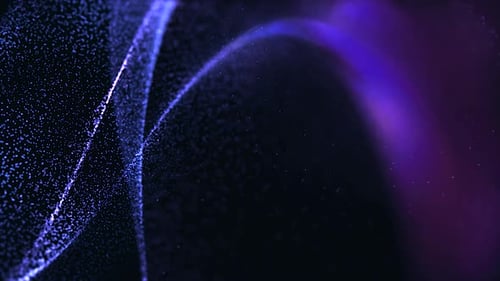 Mit Taschenlampen fliegen Wellenlinien schnell mit Energie. Partikel von unten