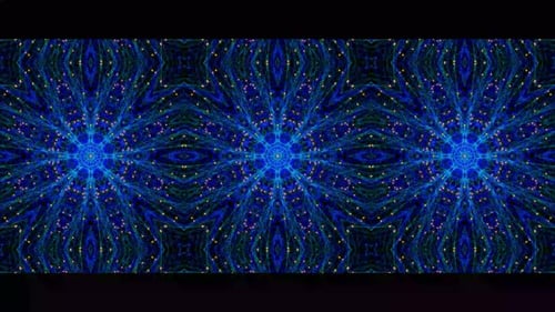Futuristic Digital Kaleidoscope Grid Network Abstract Motion Graphic