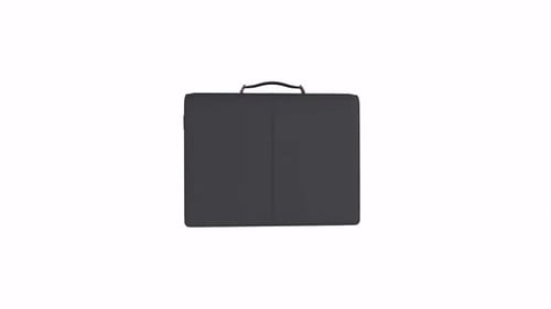 Black Bag rotating in loop on white background