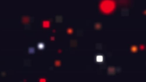 Abstrakter digitaler Pixel-Hintergrund Buntes leuchtendes Bokeh