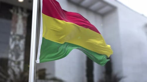 Realistic Waving Flag Animation on a Flagpole