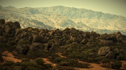 A Majestic Mountain Range in the Distance