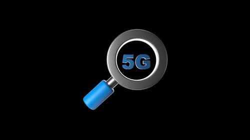 5G Search 3D Animation | Alpha Channel