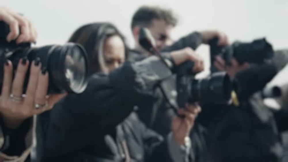 Paparazzi Taking Photos with Professional Cameras, Holidays Stock ...