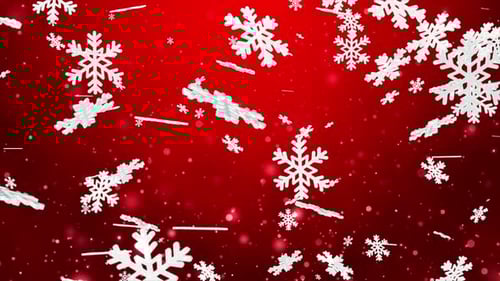 Red Christmas Background Loop