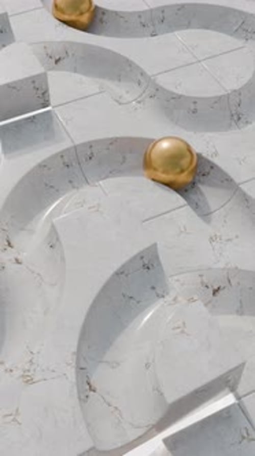 Looping Spheres 3D Satisfying Animation