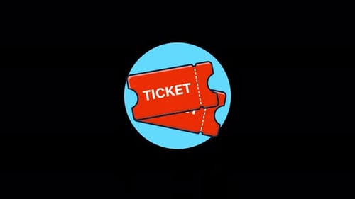 Modern Animated Tickets Icon for Events