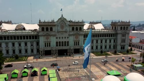 National Palace of Culture in the center of Guatemala City Structure plaza national