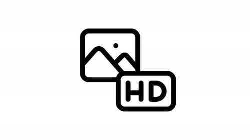 Minimalist Image and HD Quality Icons Reveal Animation
