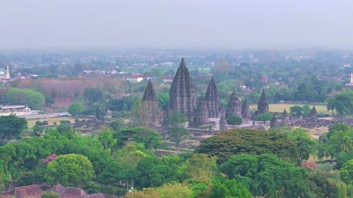 Prambanan temple complex.