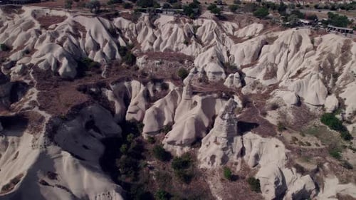 Majestic Canyon Landscape Aerial View