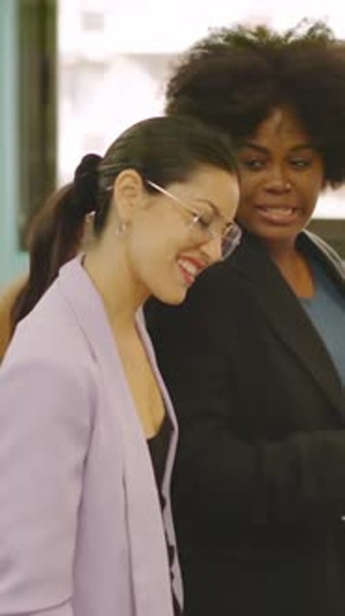 Business Meeting on the Move in Office