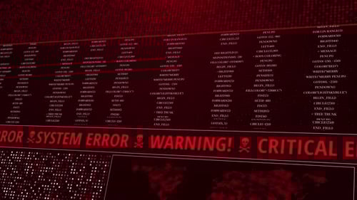 Erro do sistema Erro de ataque de vírus Hacker antônimo Hackeamento de dados online Segurança cibernética de rede VPN