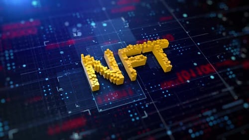 NFT Digital Technology Blockchain Metaverse Title