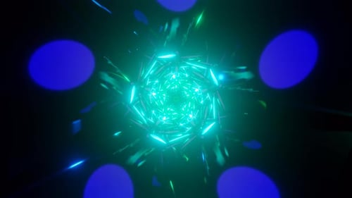 Strobe Neon Colorful Disco Background VJ Loop
