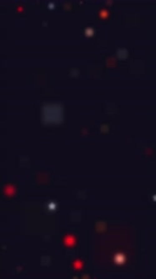 Lumières bokeh floues, fond abstrait, particules lumineuses festives, sombres