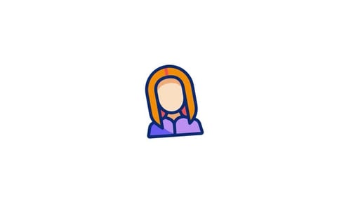 Animated Flat Design Person Icon Rocking Motion