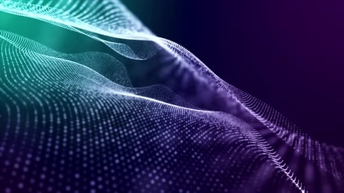 Particles Wave Flow Hintergrund V4