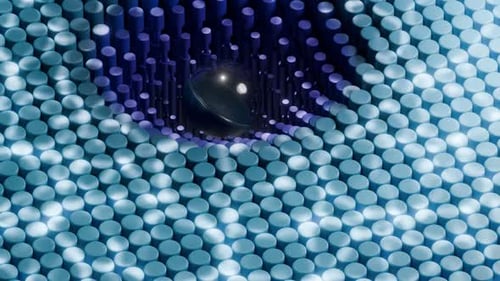Wavy Geometric 3d Loop Animation