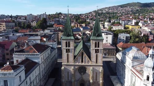 Sacred Heart Cathedral In Bashcharshia, Sarajevo, Bosnia