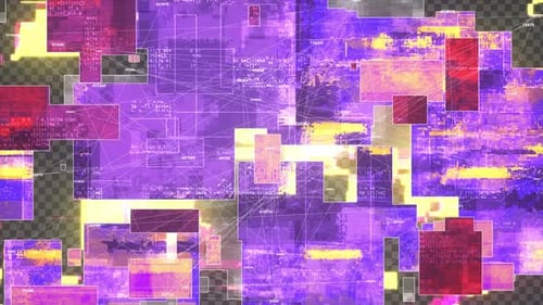Digital Glitch Data Network Abstract Background Loop