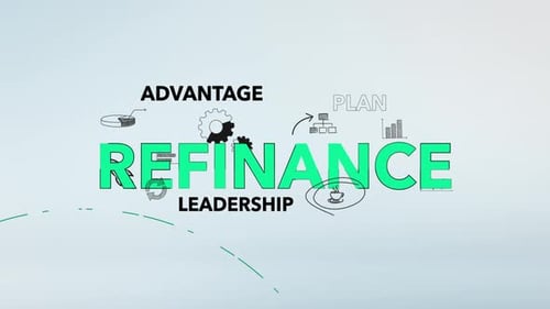 Infographic Refinance Typography Background
