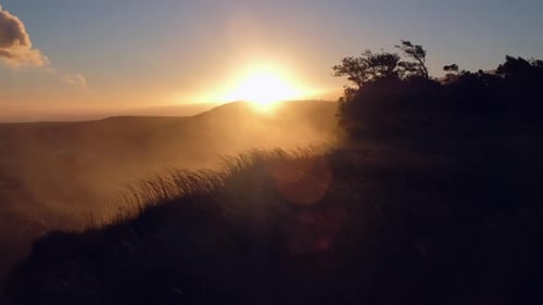 Sunset in Hawaii Volcanoes National Park