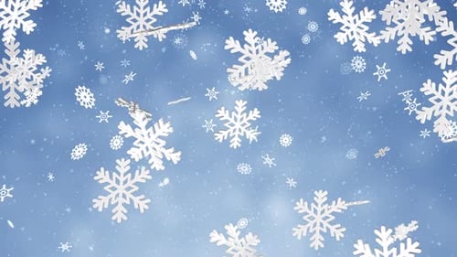 Winterweihnachten 3D-Schneeflocke